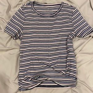 ribbed stripped shirt from hollister